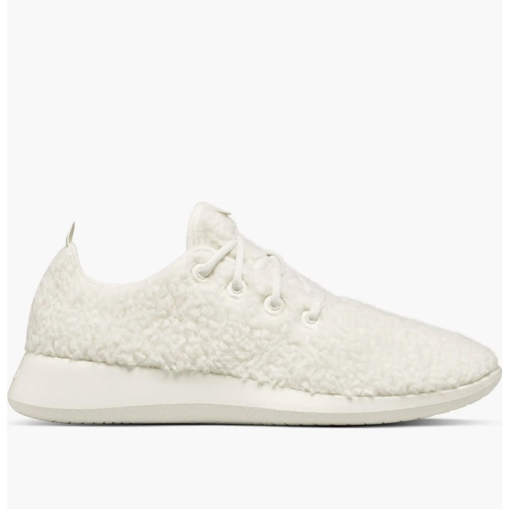 Allbirds Wool Runner Fluff Sneakers Lace Up Washable Comfort Sherpa Fur